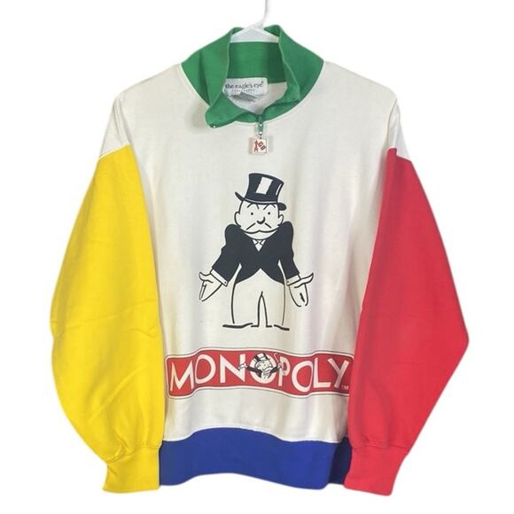 The Eagle's Eye Green Vintage Monopoly Sweatshirt Medium